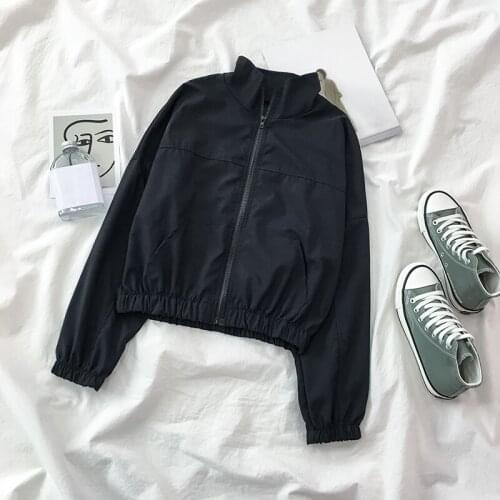 Women Fashion Loose Jacket Black Jacket Lady Casual Outerwear 2021 Spring and Autumn Large Size Coats