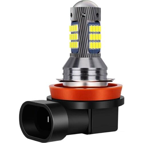 10Pcs New H8 H1 9006 HB4 High Quality 2016 LED Bulbs Auto Front Fog Lamp Anti Fog Lights Foglamps Car Goods 6000K White 12V