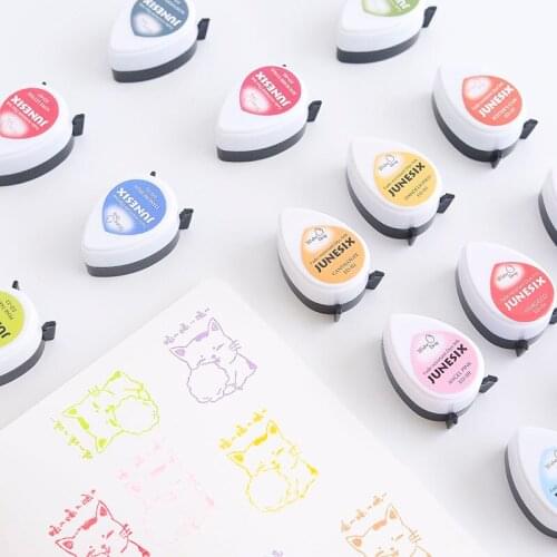 10 colors water drop shape fast drying pigment ink pad decorating