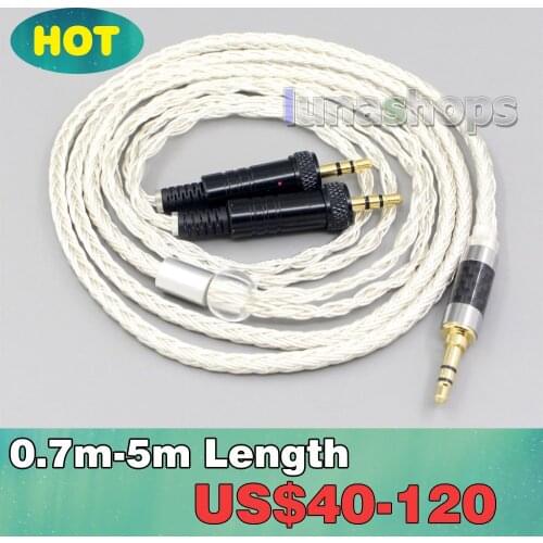 16 Core OCC Silver Plated Earphone Cable For Sony MDR-Z1R MDR-Z7 MDR-Z7M2 With Screw To Fix LN007237