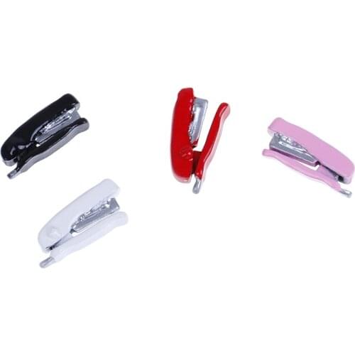 2cm DIY Dollhouse Accessories 4 Colors Mini Stapler Dollhouse Miniature 1:12 Toy Resin Pink Stapler Length