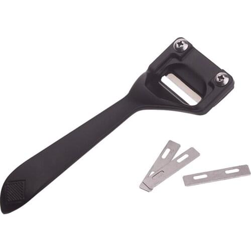 3 Blades Replacement American Thinning Knife Leather Cutter Diy with Black Silver 2 Color Thinning Knife Leathercraft Tools