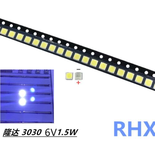 500pcs FOR AOT 3030 LED SMD Lamp Beads 6V Used in BN95-03241A, AOT_32_SVS32_4x7_3030FC TV Backlight Strip Repair