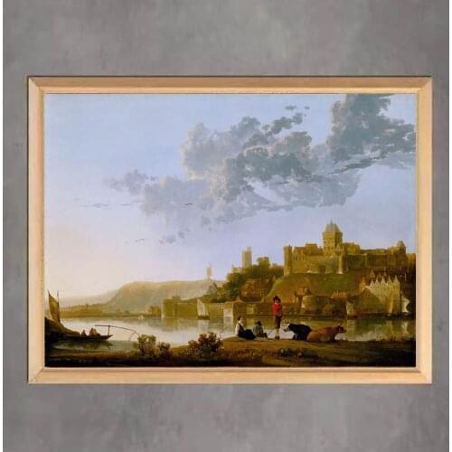 Famous Painting"The Valkhof at Nijmegen" 5D DIY Diamond Painting Full Square Round Diamond Mosaic Cross Stitch Kit Home Decor