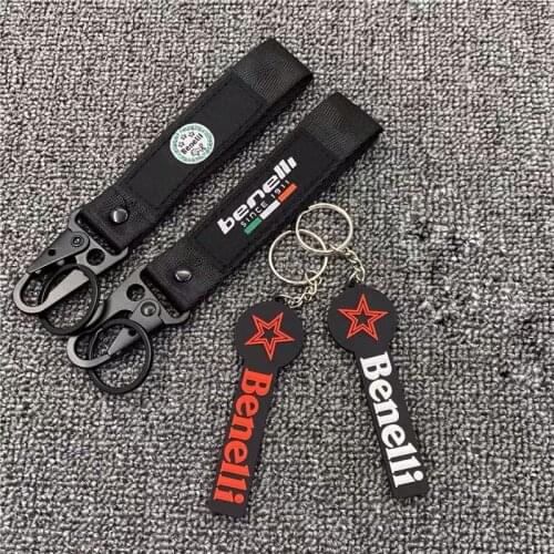 Motorcycle accessories embroidery keychain keyRing For Benelli 502c TRK 502 502x 251 Leoncino BJ 500 250 TNT125 300 600
