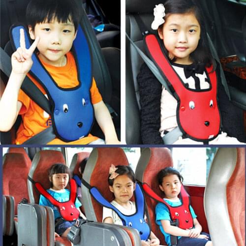 CAR childrens safety belt adjustment holder vehicle-mounted anti-tightening neck limiter baby cute shoulder pad Universal