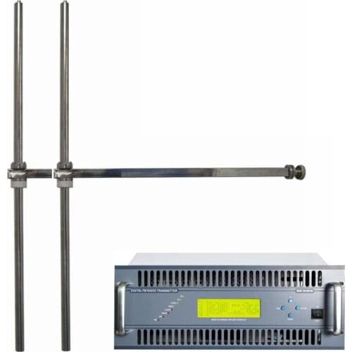 CZH618F-2000C 2000W 2kw Transmitter fm Broadcast Radio Amplifer + FM-DV1 Dipole antenna for Radio station