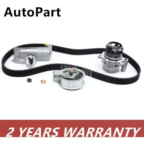 4PCS OEM Belt Tensioner Water Pump Kit Set For Audi A4 A6 VW Passat Skoda Seat 1.8L 2.0L 06B109477A 94777 06A121012 530018130