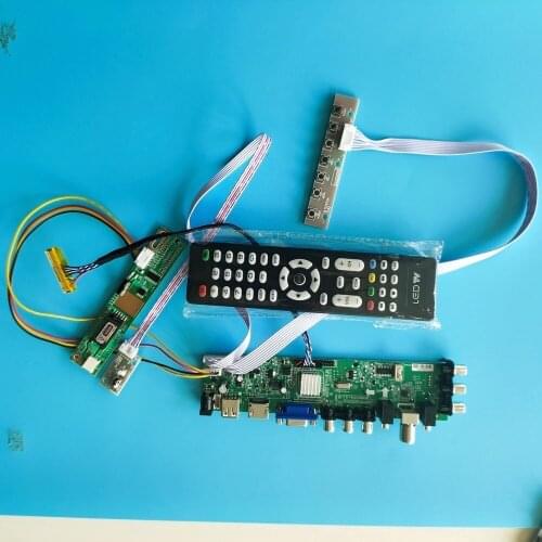 Kit for N150X3-L05/N150X3-L0A DVB-T2 AV HDMI VGA 1024X768 TV Controller board LCD Panel 1 CCFL 30pin Screen monitor Digital USB