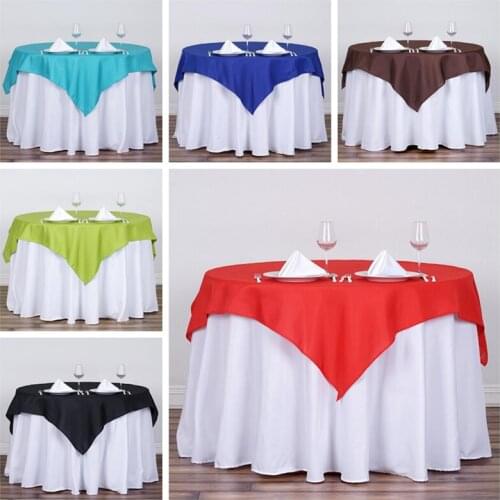 Nice Looking Polyester Table Overlay Banquet Wedding Table Cloth For Event Party Home Decoration