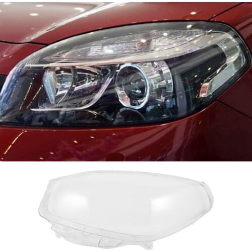 Car Headlight Cover Lens Transparent Lampshade Head Light Lamp Cover Headlight Shell for Renault Koleos 2012-2016