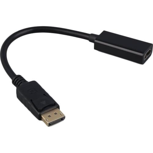 Metal Plug-and-Play Power Saving 25cm Display Port DP To HDMI-compatible Adapter HD 1080P M/F Display Port Cable Connector