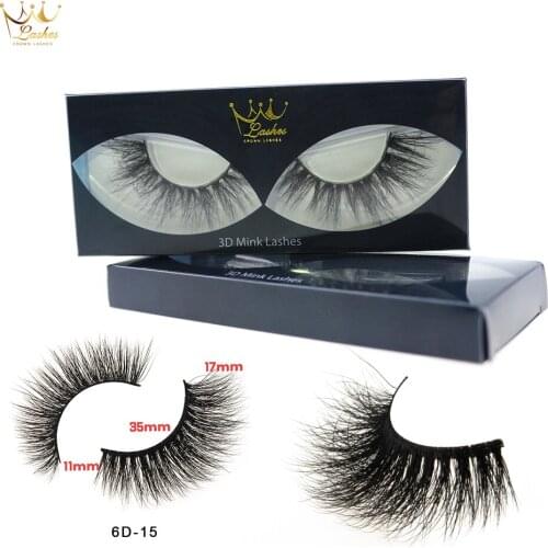 CrownLashes Mink False Eyelash Thick 3D Mink Eyelashes Artificial Lashes professional Eyelash Extension Hiah Quality Makeup Tool