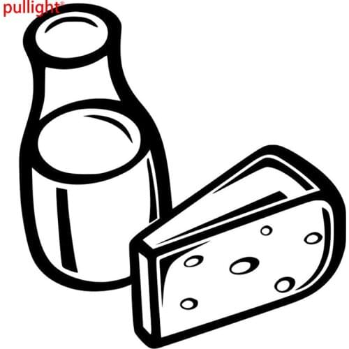 Milk cheese decal sticker style Motorcycle SUVs Bumper Car Window Laptop Car Stylings