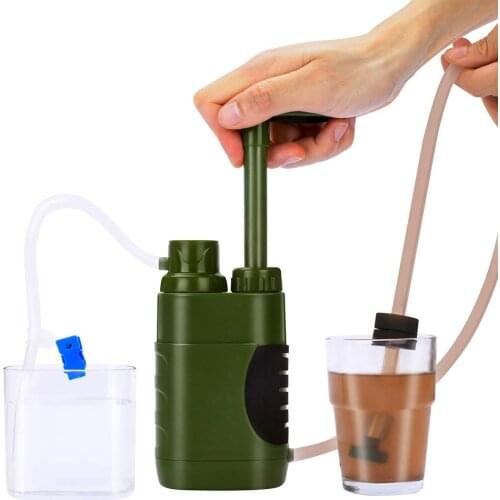 Outdoor Emergency Water Filter System For Outdoor Sport Camping Emergency Survival Tool Water Filter Straw Replacement Filter