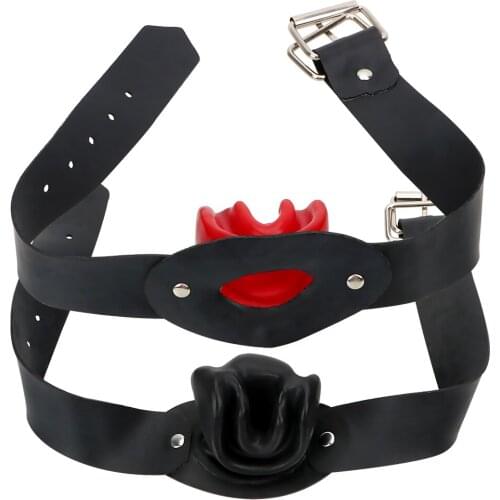 OLO Latex SM Ball Gag Bondage Sex Toys for Couple Mouth Plug Fetish Open Mouth Dilatation Ball Erotic Oral Adult Games Sex Shop