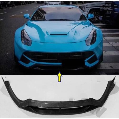 Real Carbon Fiber Front Splitter Fit For Ferrari F12 Berlinetta 2012 2013 2014 2015 DM Front Lip