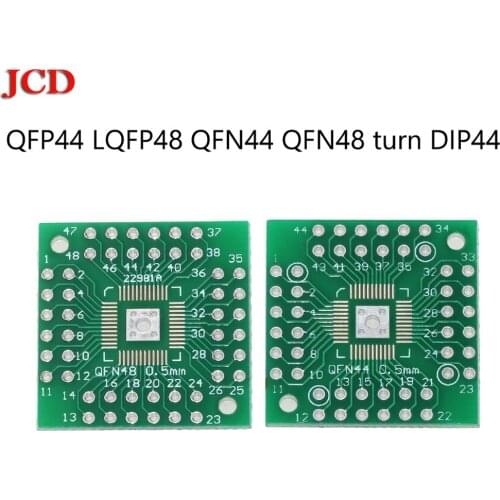 JCD QFN48 QFP48 turn DIP48 PCB Board Adapter Plate 0.5mm QFP44 LQFP48 QFN44 QFN48 turn DIP44 DIP Adapter plate