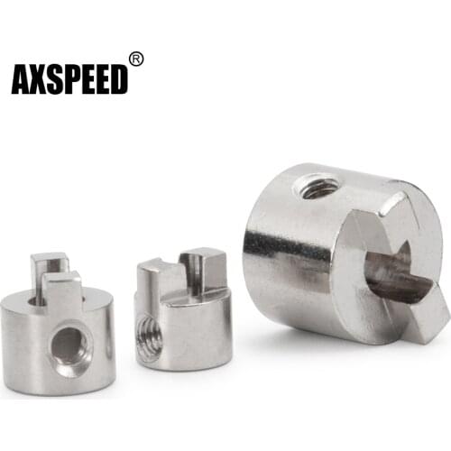 AXSPEED Stainless Steel RC Boat Drive Dog Shaft Crutch Connector 3mm 4mm 5mm Paddle Fork for Model Electric Boat Accessories