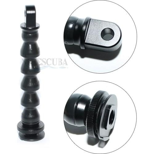 Diving photography hot shoe connector 6 inch 153mm snake arm YS cold shoe holder buoyancy bar