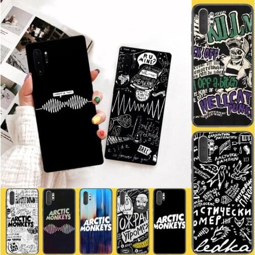 PENGHUWAN arctic monkeys Special Offer Soft Silicone TPU Phone Cover for Samsung Note 3 4 5 7 8 9 10 pro M10 20 30