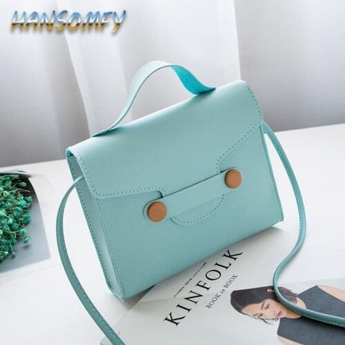 HANSOMFY 2019 Hot Crossbody Bags For Women Casual Mini Candy Color Messenger Bag For Girls Flap Shoulder Bags Small HandbagLD-43