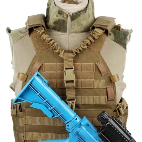 Military Tactical Gun Sling Single Point Quick Release Rifle Shoulder Belt Hunting Airsoft Strap Equipment Tool Adjustable