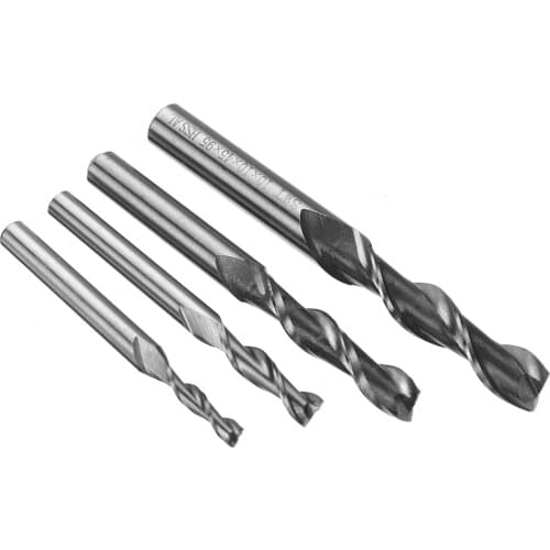 1pc 2 Flute HSS & Aluminium End Mill Extra Long CNC Milling Cutter Bit 4/6/8/10mm with Box