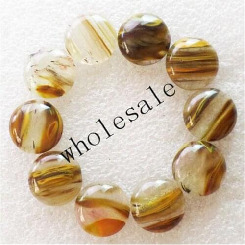 12 pieces/lot) Wholesale Cherry Quartz Round CAB CABOCHON 16mm Free Shipping Fashion Jewelry ZC0006