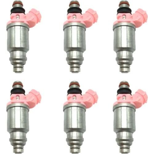 6pcs 23250-74080 23209-74080 Fuel injector for TOYOTA&LEXUS MR2 / Cellca / Carina / Land Cruiser / LX450 4.5L 1FZ 2.0L 3SGE