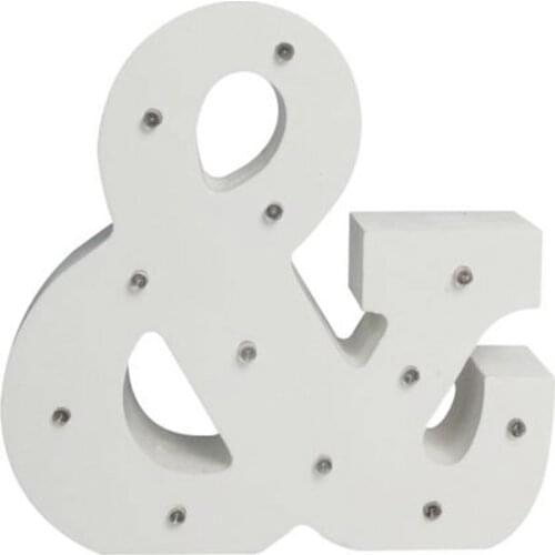 6" Light Up Wood Letter Alphabet & Carnival Wedding Home Party Decor Signs