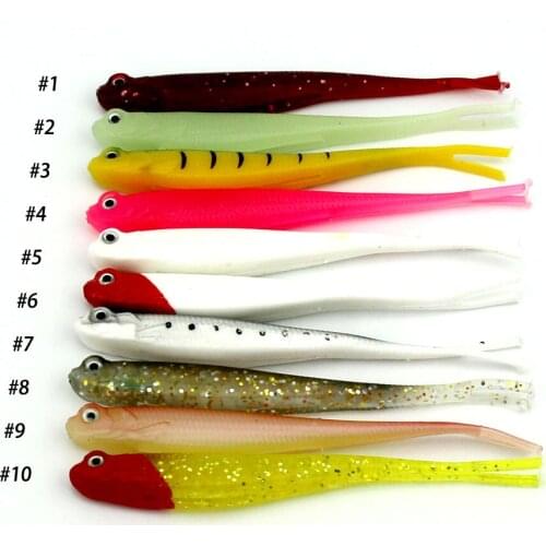 HENGJIA 98pcs 13CM 8G Plastic Soft worm fish fishing lures bass rubber trout fishing baits pesca fishing tackles