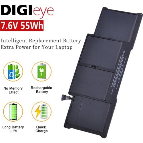 7.6V 55Wh A1405 A1466 Laptop Battery for Apple Macbook Air 13" inch a1405 A1496 A1377 A1369 Late 2017 Mid 2011 2013 Early 2014
