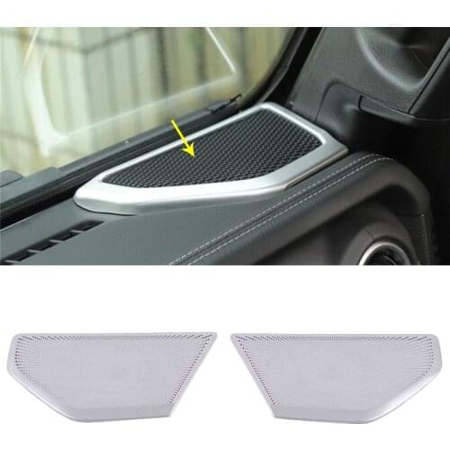 Car Audio Speaker Cover Trim For Jeep Wrangler JL 2018 2019 2020 Front Pillar A Stereo Speaker Audio Loudspeaker Sound Molding