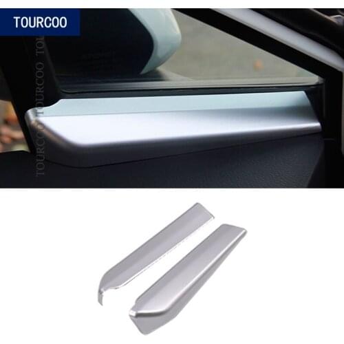 Car Styling A Pillar Triangle Trim Cover ABS Chrome Decoration Accessories for Toyota CHR 2018