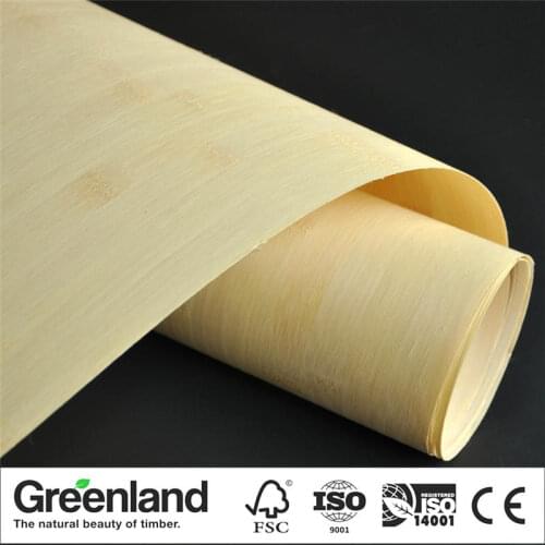 Bamboo Veneer Flooring DIY Furniture Table Natural Material Chair Cabinet Doors Outer Skin Size 250x42 Cm Natural Horizontal