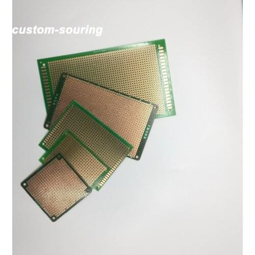 Free shipping 10pc pcb single side 5X7 6X6 7X12 9X15 7X9 pcb universal board kit Hole board prototype pcb universal board