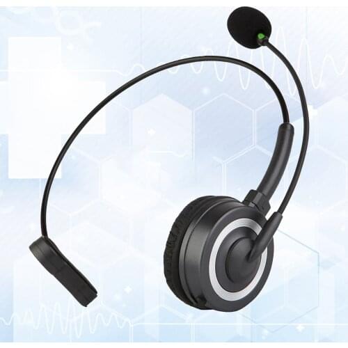 Wireless Bluetooth Headset with Flexible Mic Noise Cancelling Comfortable Wearing for PC Laptop Telephone Headset