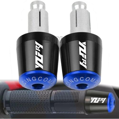 7/8" 22mm Motorcycle YZF-R1 Handlebar Grips End Handle Bar Cap End Plug For Yamaha YZFR1 2001 2002 2003 2004 2005 2006 2007 2008