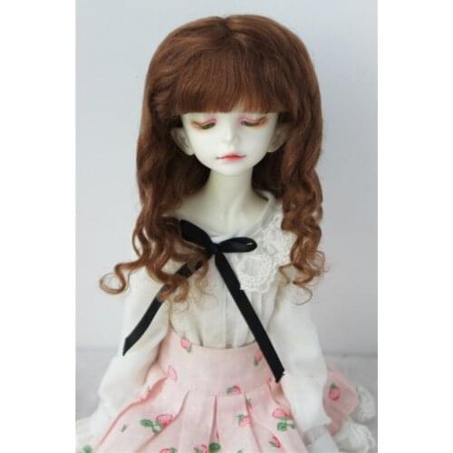 JD162 7-8inch 18-20CM 1/4 Fashion Romantic Sauvage Long wave mohair BJD wigs MSD doll accessories