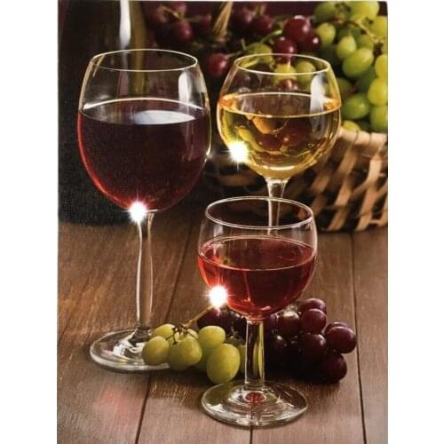 JMINE Div 5D Grape Wine Full Diamond Painting cross stitch kits art High Quality fruit 3D paint by diamonds