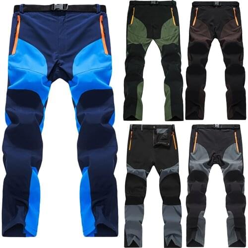 Summer Tactical Waterproof Hiking Pants Men Stretch Softshell Pants Outdoors Sports Winter Mountain Trekking Pants Man Fashion