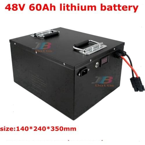 48V 60AH lithium ion battery 48v Electric Scooter li ion Battery BMS For Kit Electric Bike 4000W Electric Bicycle +5A Charger