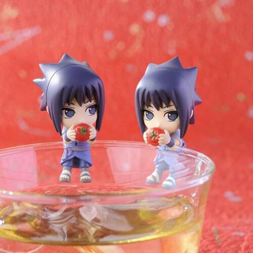 8 Pcs Anime Naruto Mini Action Figures Model Toy Uchiha Sasuke Itachi Kakashi Decoration Accessories Doll Toys for Children Gift