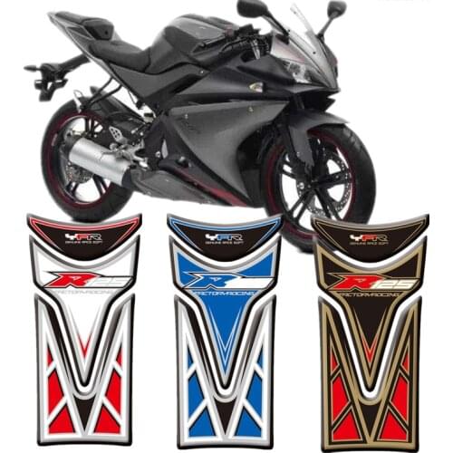 Motorcycle 3D Fuel Tank Protective Stickers Decals For Yamaha YZF-R125 2008-2016 Tank Protective Stickers