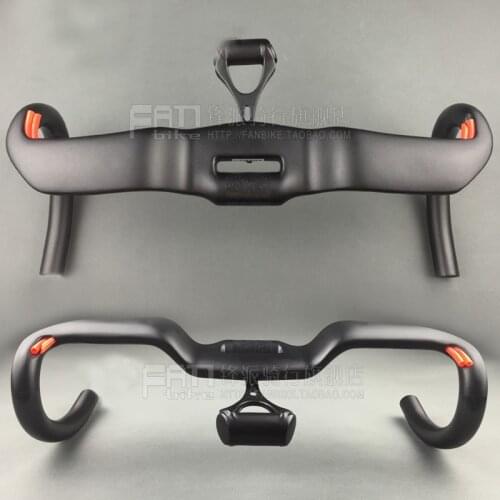 Newest Without LOGO full carbon matte handlebar road bicycle handlebar racing bike bend bar to outside 31.8x/400/420/440mm