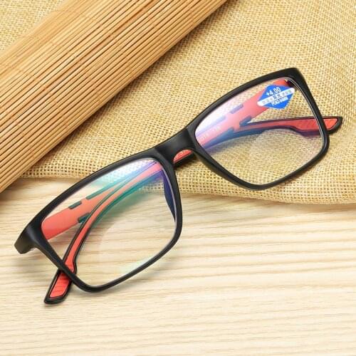 Blue Light Blocking Reading Glasses Ultralight Resin Computer Goggles Fashion Flexible Multifocal Eyeglasses Diopter +1.0 To 4.0