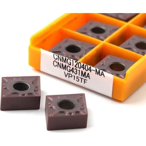 CNMG120404 CNMG120408 MA VP15TF UE6020 US735 Original Carbide inserts CNC Lathe Tools External Turning Blade Tools for Steel
