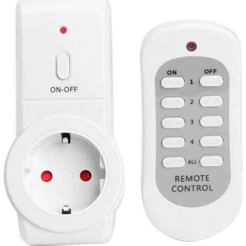 UK Plug Environmental Protection and Durability 230V 10A Wireless Remote Control Light Switch Remote Socket Power Outlet