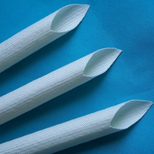 Cable Sleeve 1mm - 25mm Fiberglass Insulated Soft Braided Chemical Glass Fiber Tube High Temperature Pipe Wire Wrap
